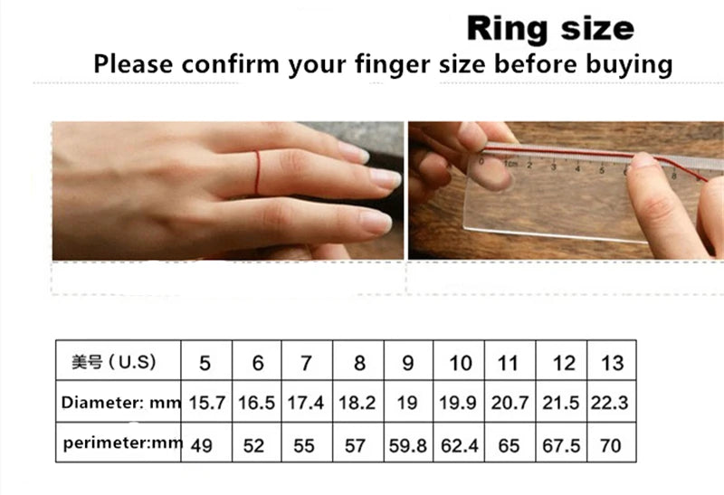 Luxury Zircon Rings For Women Girls Crystal Engagement Wedding Ring Adjustable Party Stainless Stee  Finger Rings Jewelry Gifts