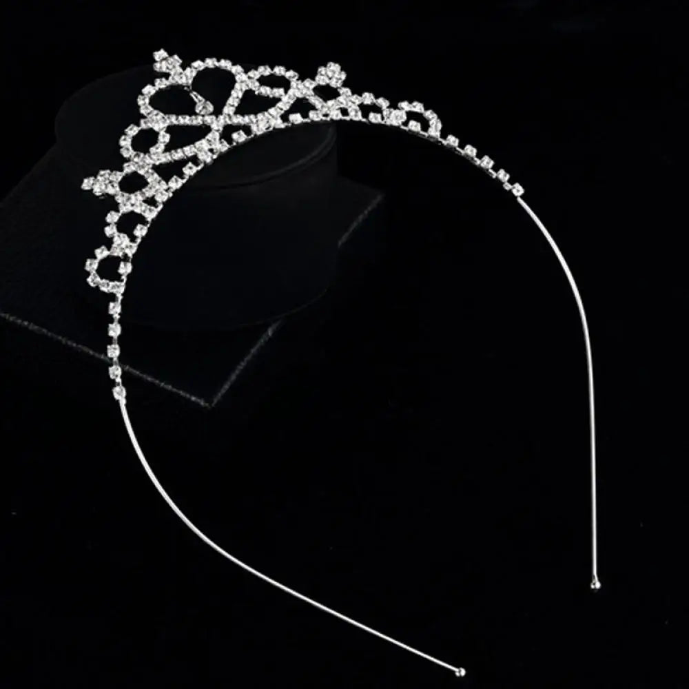 Baby Crystal Tiara Hair Bows Baby Girls Headwear Party Accessiories Kids Girls Headdress Children Bridal Princess Prom Crown