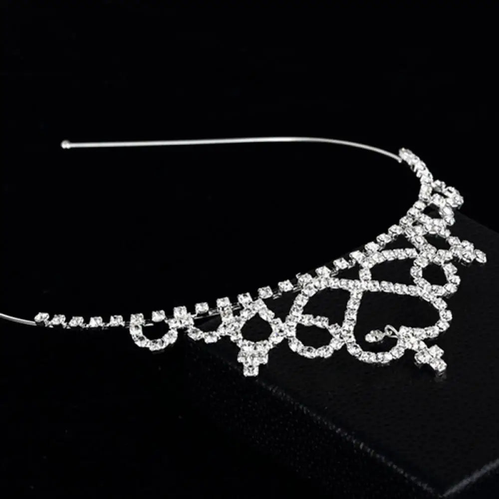 Baby Crystal Tiara Hair Bows Baby Girls Headwear Party Accessiories Kids Girls Headdress Children Bridal Princess Prom Crown