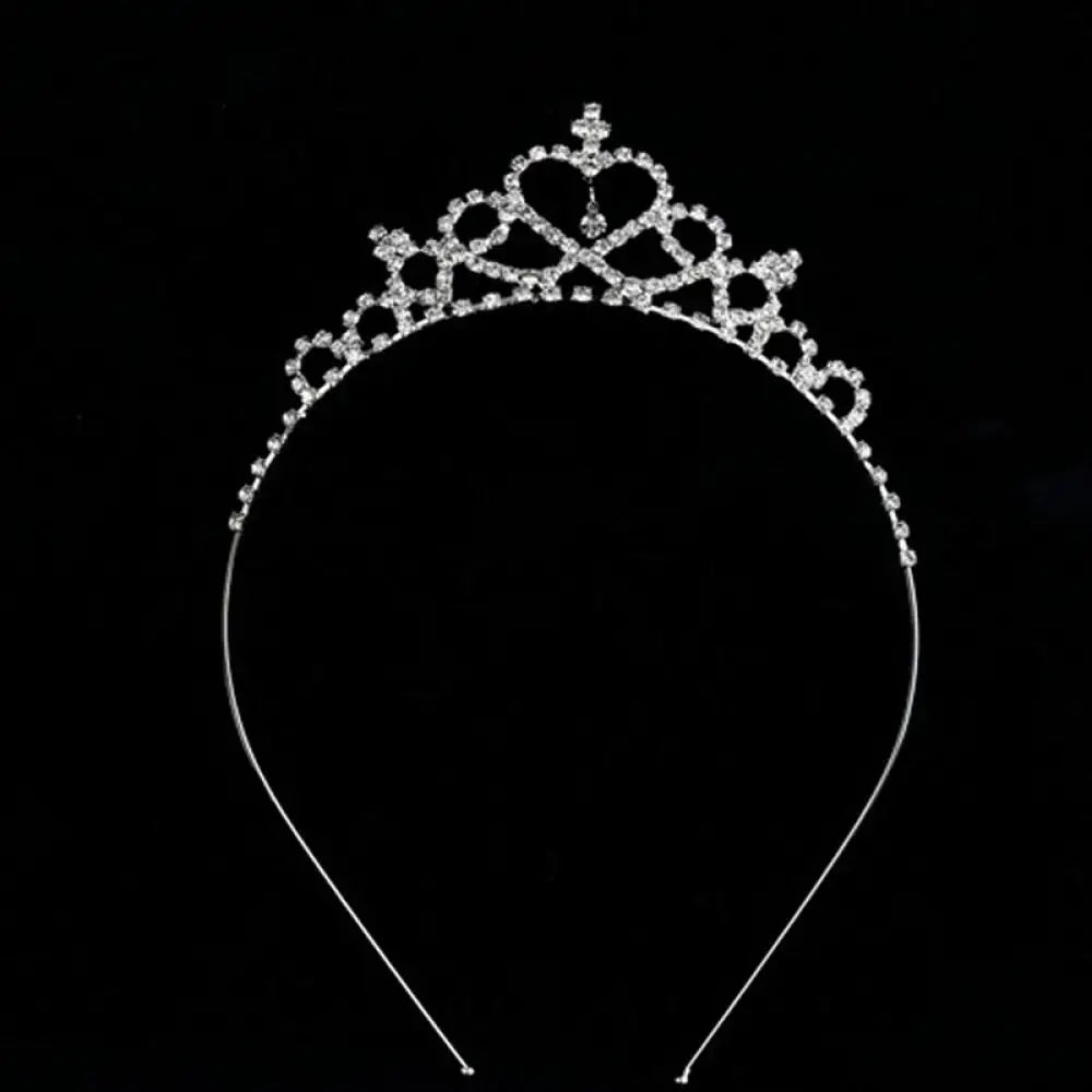 Baby Crystal Tiara Hair Bows Baby Girls Headwear Party Accessiories Kids Girls Headdress Children Bridal Princess Prom Crown