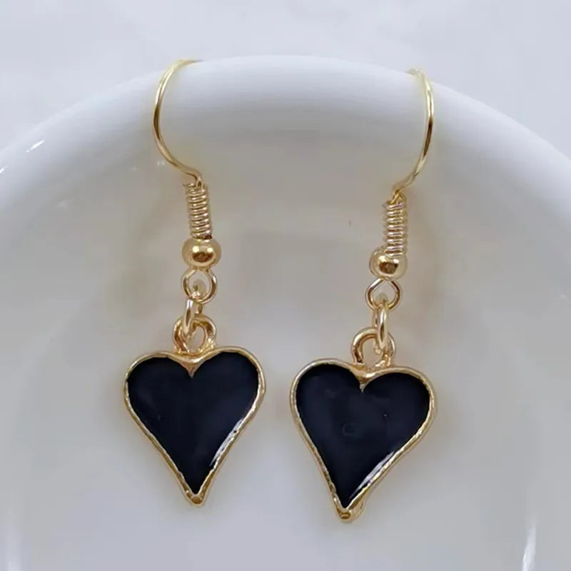 Enamel Poker Earrings Women's Chic Fashion Personality Jewelry Accessories