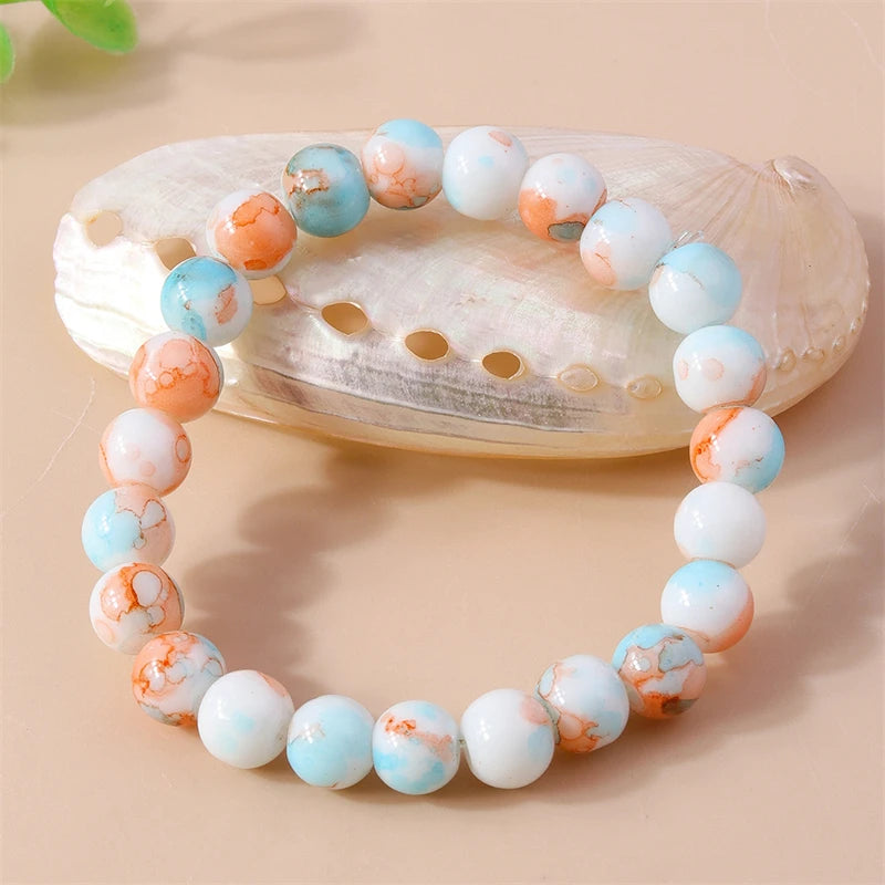 Fashion Colorful Handmade Beads Bracelet for Women Girls Party Festival Jewelry Gifts