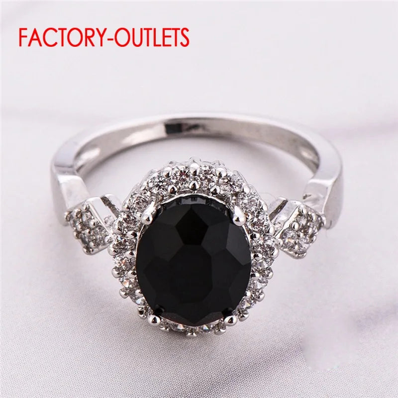 Drop Shipping Quite Beautiful Crystal Rings For Young Girls Genuine 925 Sterling Silver Rings With Bright Crystal For Women