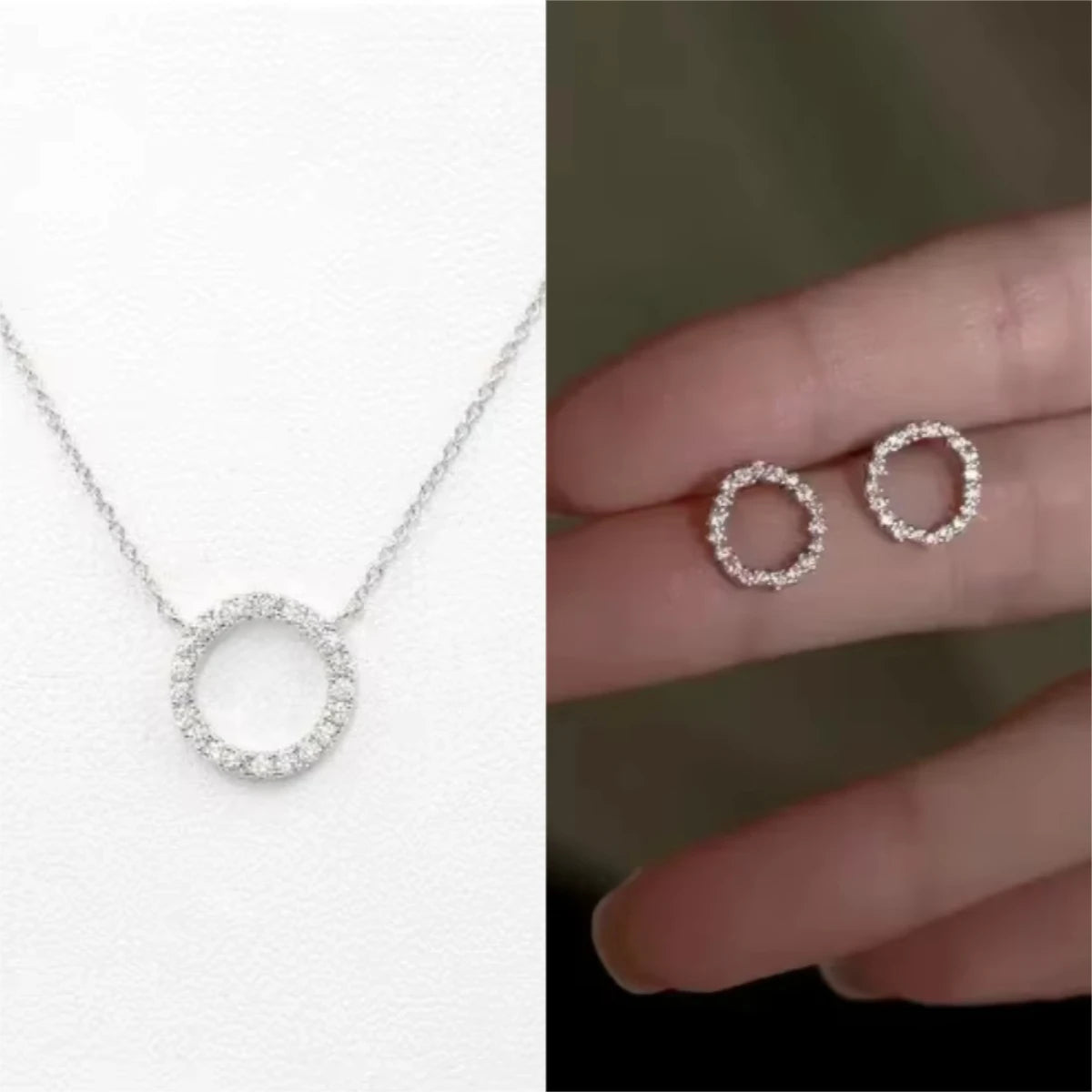 Delicate Small Circle Stud Earrings for Women Gold Color Crystal Minimalist Korean Party Summer Fashion Jewelry Accessories