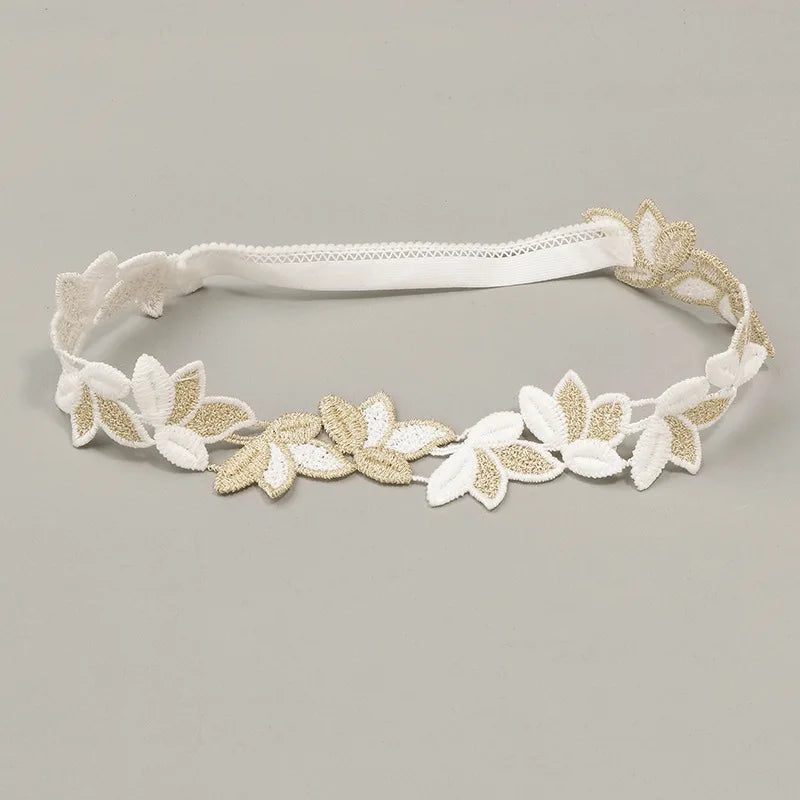 Princess Crown Flower Decor Elastic Hair Bands for Newborns Children Accessories Baby Girls Headbands Birthday Party Photo Props