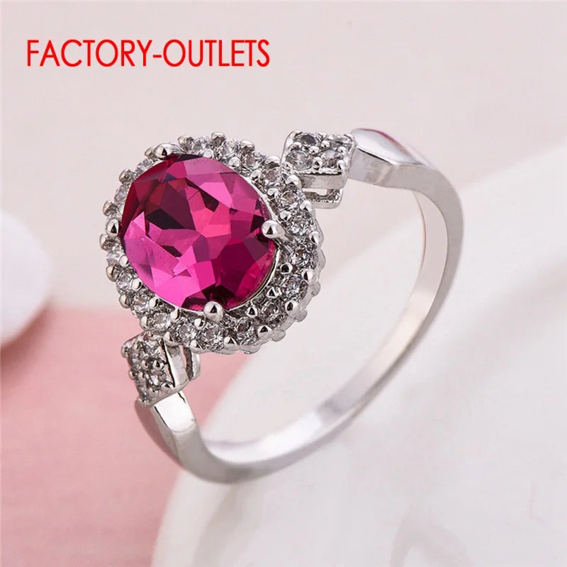 Drop Shipping Quite Beautiful Crystal Rings For Young Girls Genuine 925 Sterling Silver Rings With Bright Crystal For Women